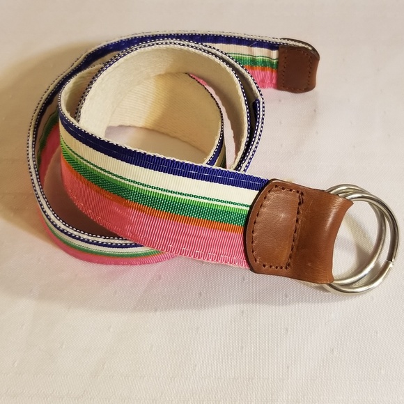 Talbots Accessories - Talbots Canvas and Leather Belt